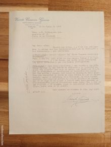 Lettres commerciales: CARTA COMERCIAL. PAMPLONA. 1948. VICENTE CIAURRIX GARCIA. AGENTE COMERCIAL COLEGIADO.